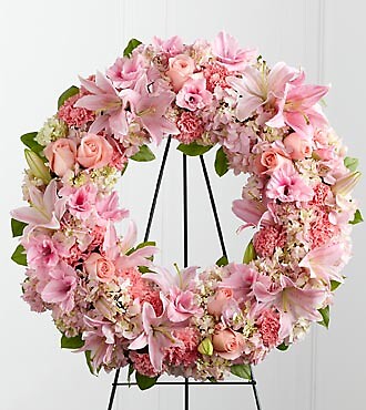 Pink Loving Remembrance Wreath